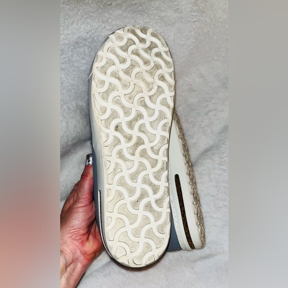 Birkenstock Oswego Grey Slip-On Leather Shoes sz 9.5 - Picture 9 of 11